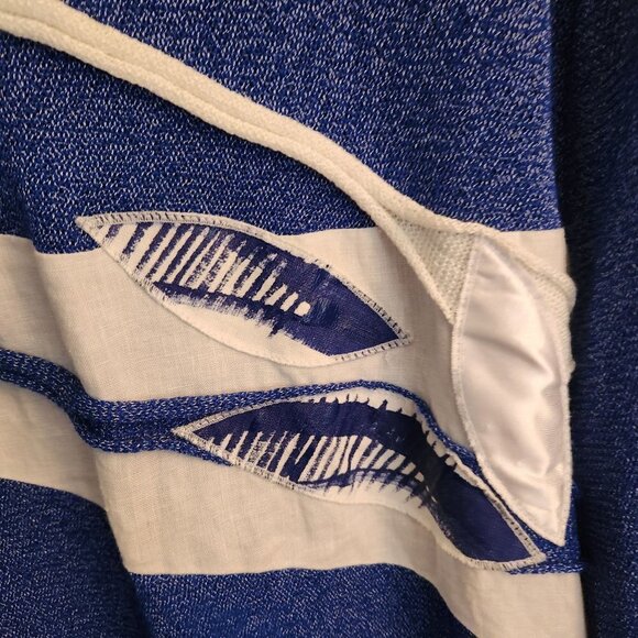 Jaskar Mixed Media Asymmetric Hem Lagonlook Tunic Sweater Size 2X - Picture 3 of 5